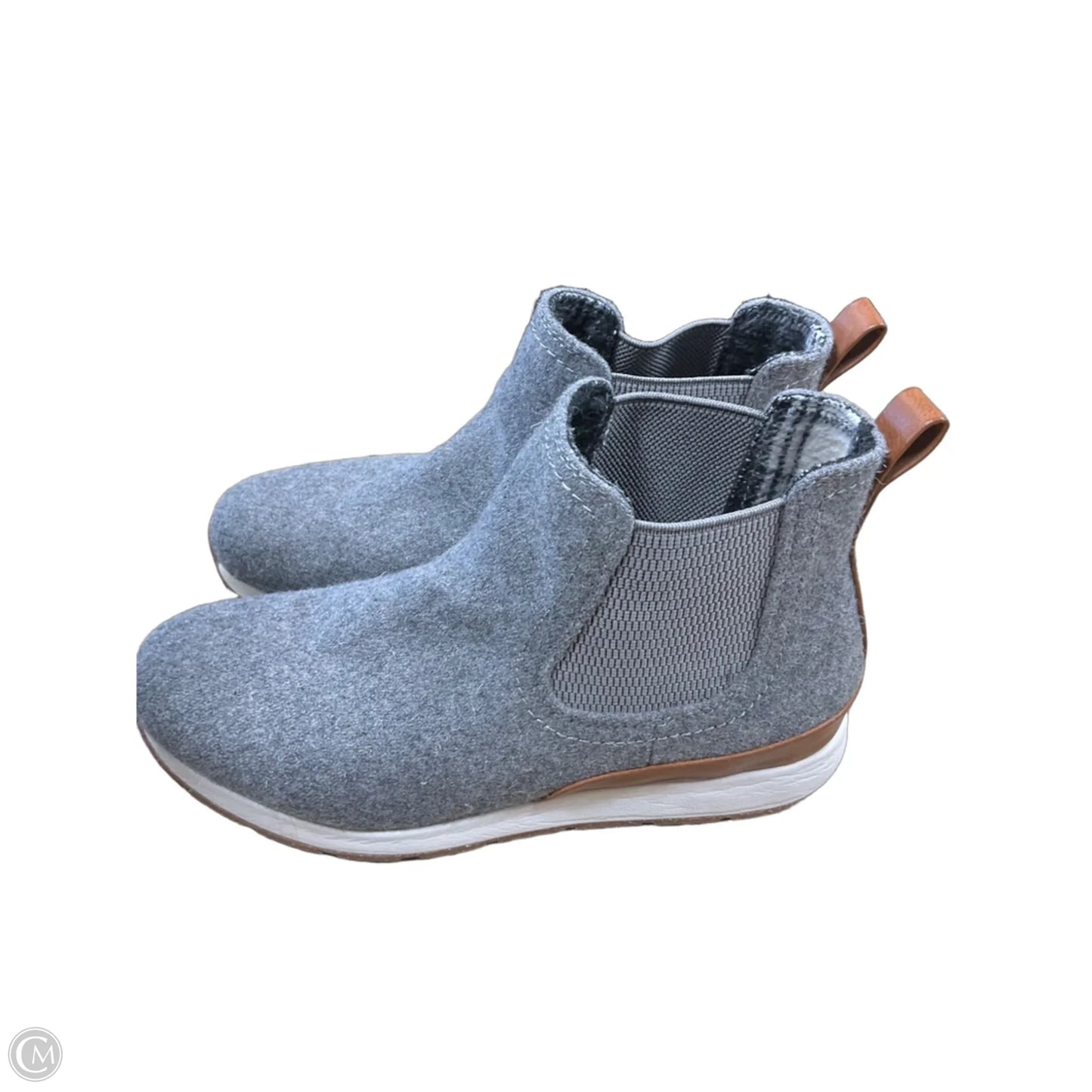 Boots Ankle Flats By Boc In Grey, Size: 8