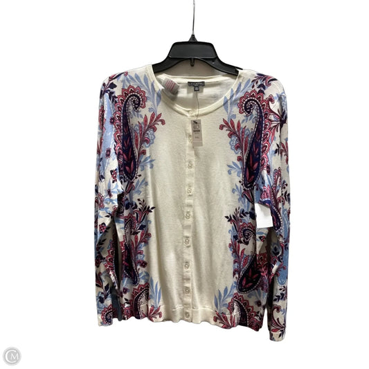 Cardigan By Talbots In Paisley Print, Size: Xlp