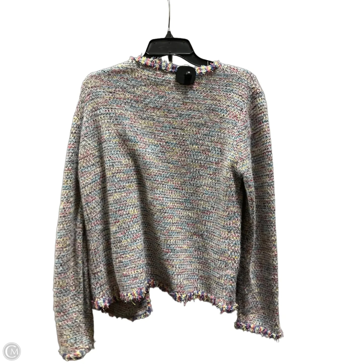 Cardigan By Sioni In Plaid Pattern, Size: L