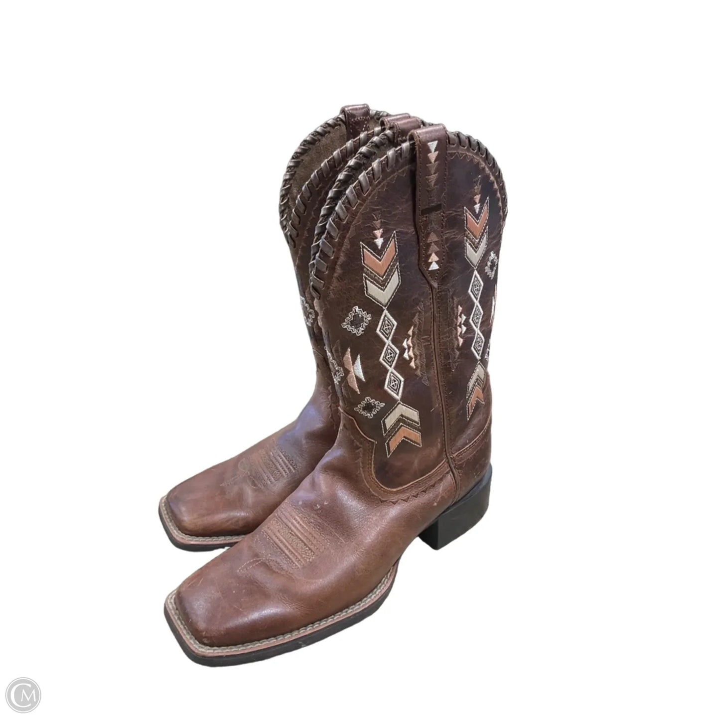 Boots Leather By Ariat In Brown, Size: 8