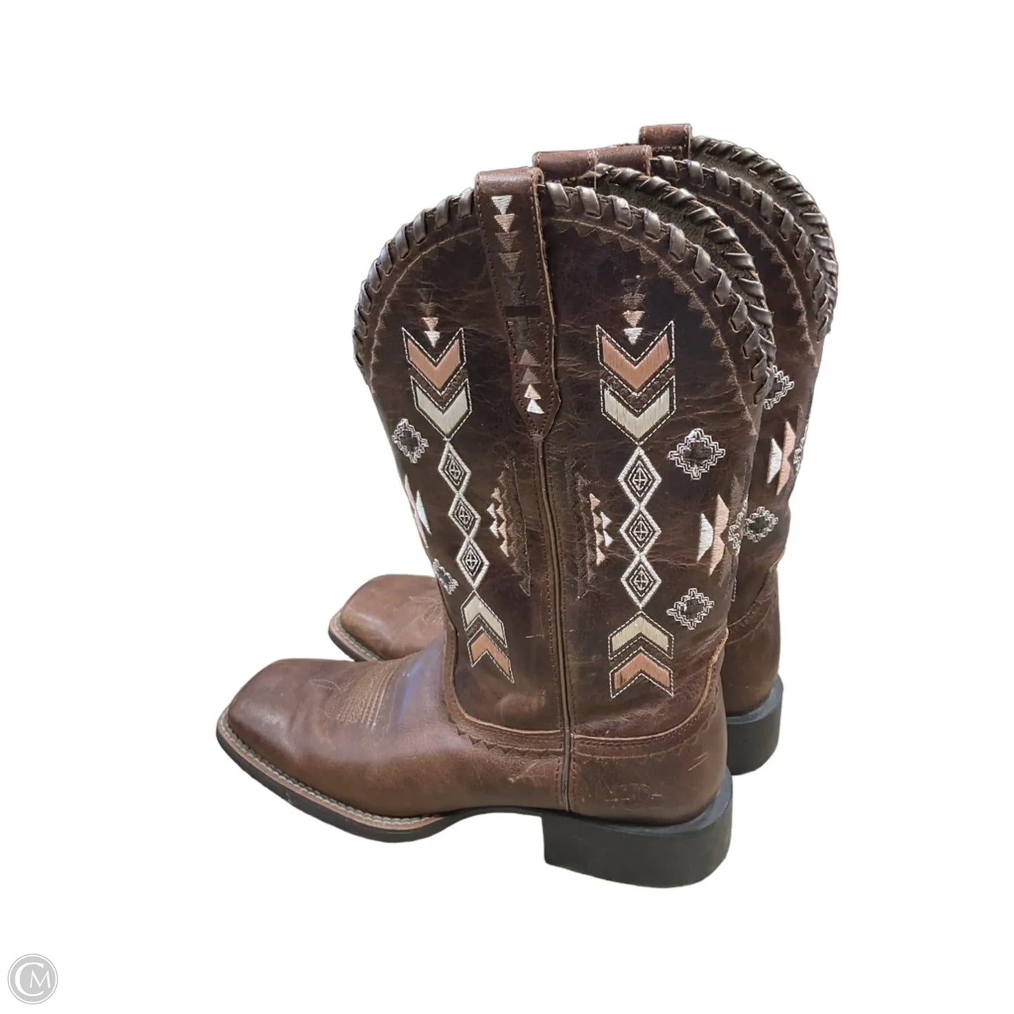 Boots Leather By Ariat In Brown, Size: 8