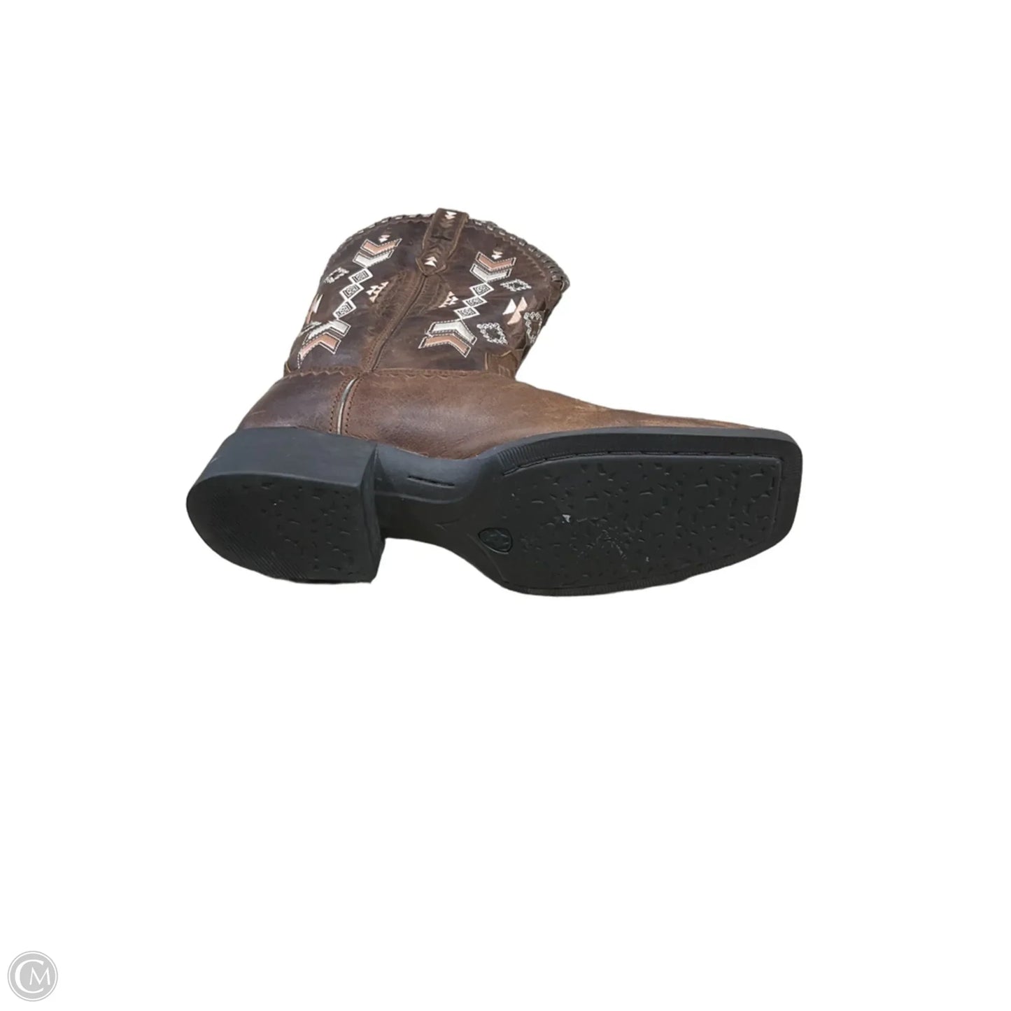 Boots Leather By Ariat In Brown, Size: 8