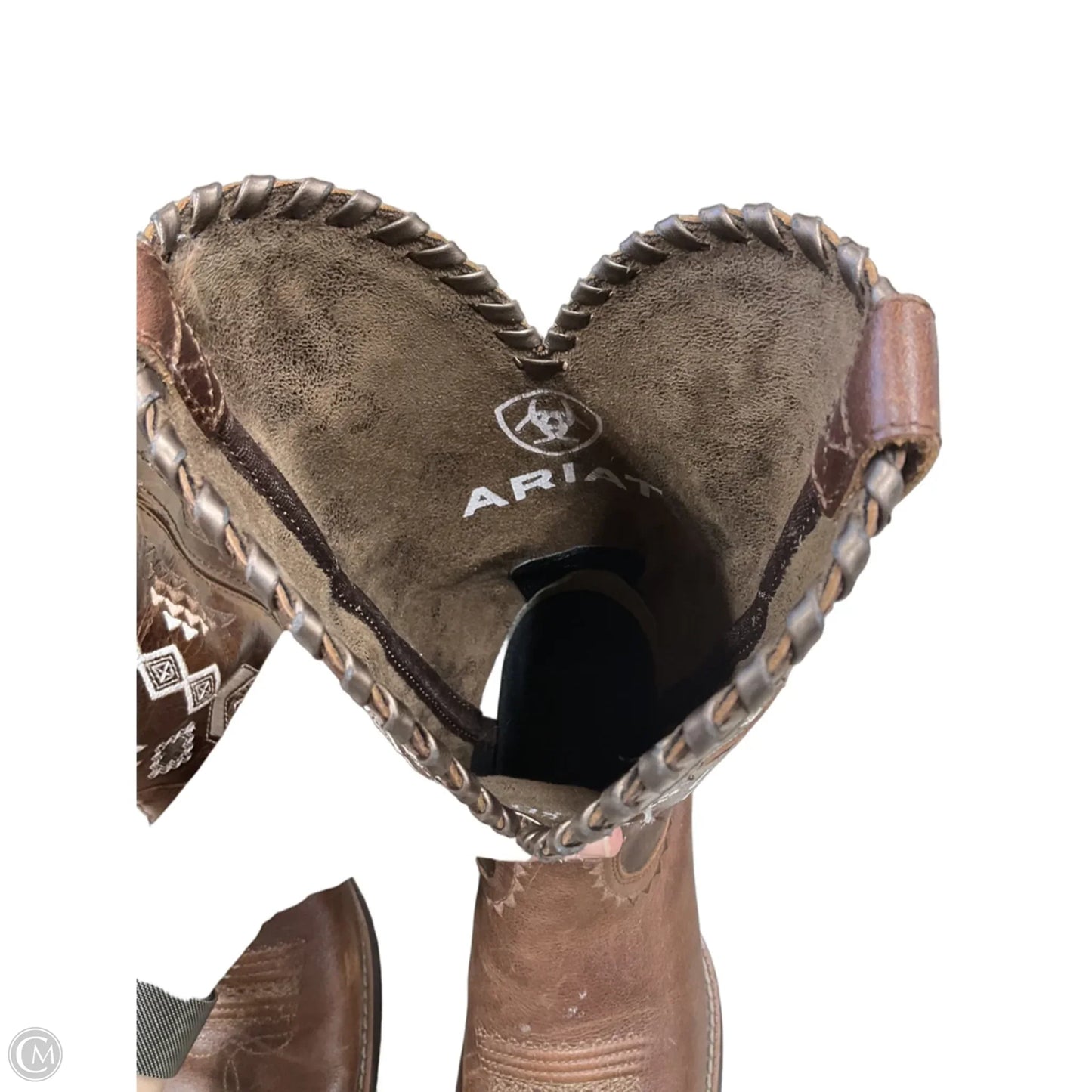 Boots Leather By Ariat In Brown, Size: 8