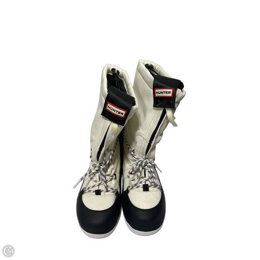 Boots Designer By Hunter In White, Size: 6