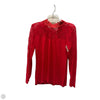 Top Long Sleeve Basic By Inc In Red, Size: M
