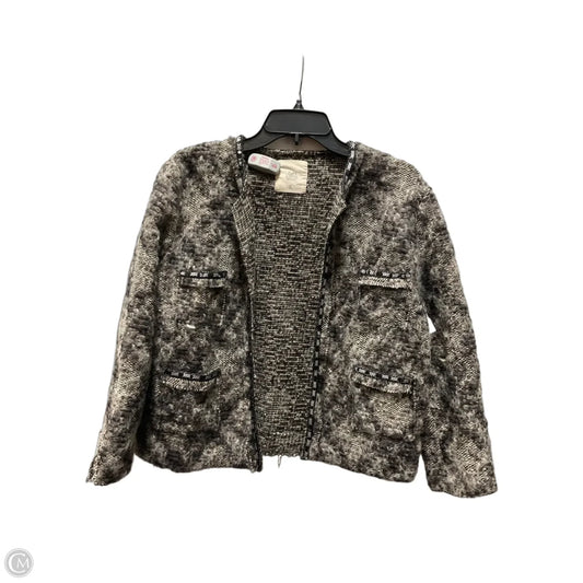 Sweater Cardigan By Zara In Tan, Size: L