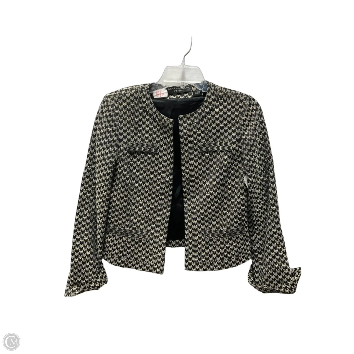 Blazer By Dana Buchman In Checkered Pattern, Size: M