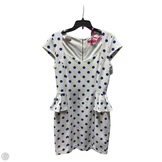 Dress Casual Short By Betsey Johnson In Blue, Size: M