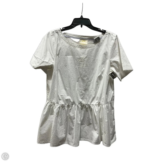Top Short Sleeve By Maeve In White, Size: M