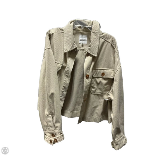 Jacket Shirt By Avec Les Filles In Tan, Size: Xl