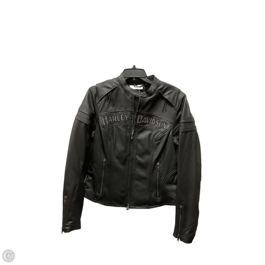 Jacket Leather By Harley Davidson In Black, Size: M