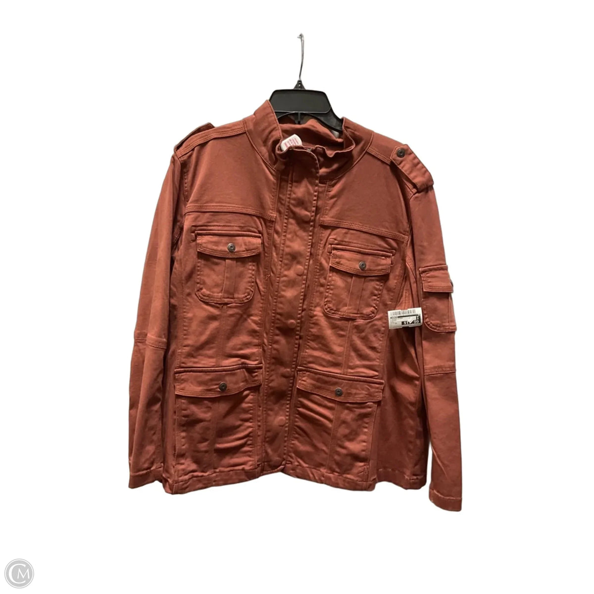 Jacket Other By Kensie In Orange, Size: 1x