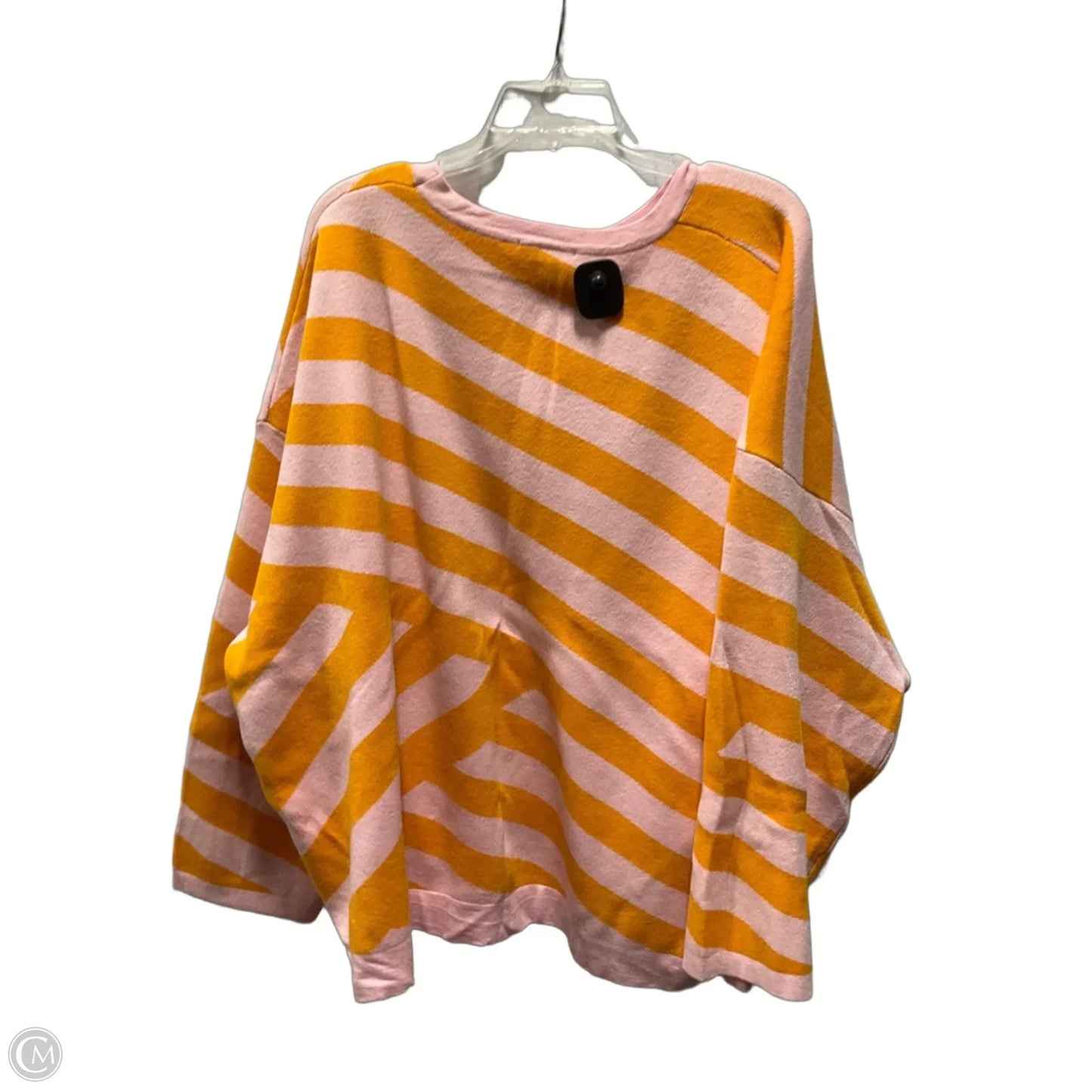 Top Long Sleeve By Polagram In Striped Pattern, Size: 2x