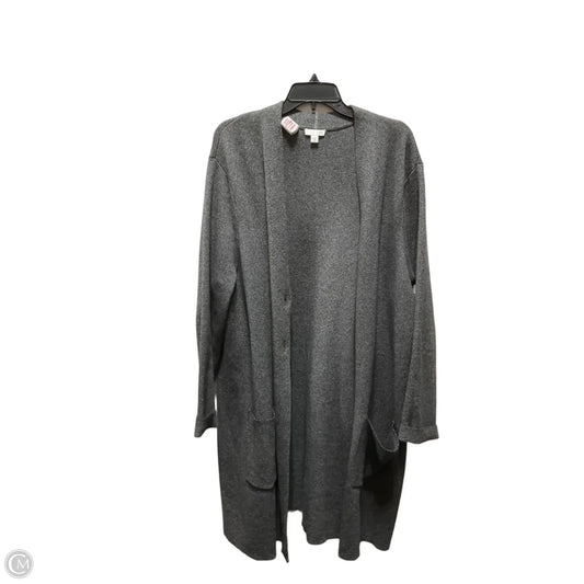 Sweater Cardigan By J. Jill In Grey, Size: Xl