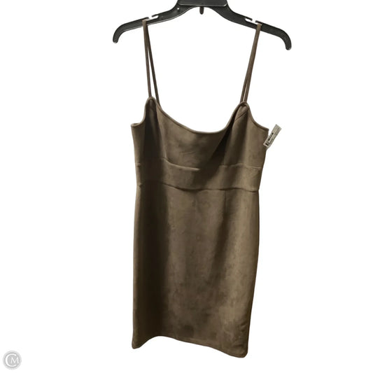 Dress Casual Short By Bcbgmaxazria In Tan, Size: L