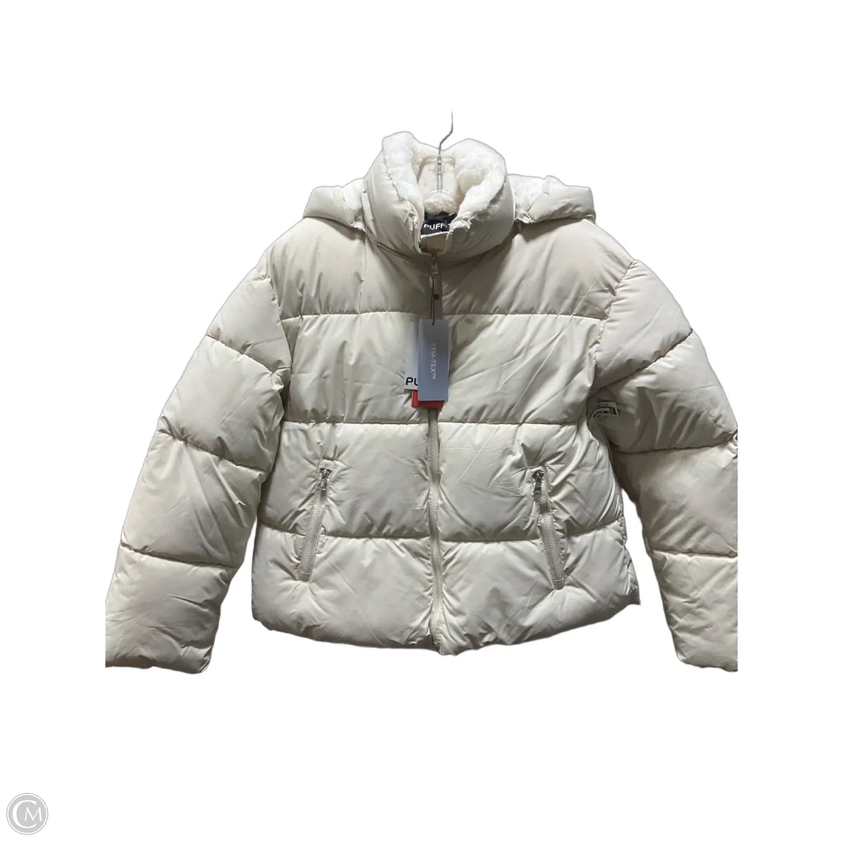 Jacket Puffer & Quilted By Cmf In Tan, Size: L