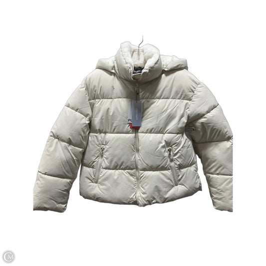 Jacket Puffer & Quilted By Cmf In Tan, Size: L