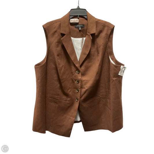 Vest Other By Talbots In Brown, Size: 1x