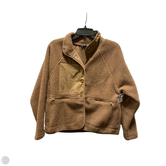 Jacket Faux Fur & Sherpa By Prettygarden In Brown, Size: S