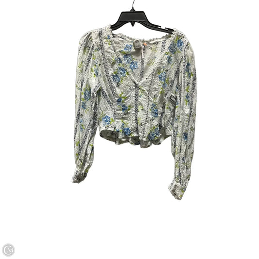 Top Long Sleeve By Free People In White, Size: S