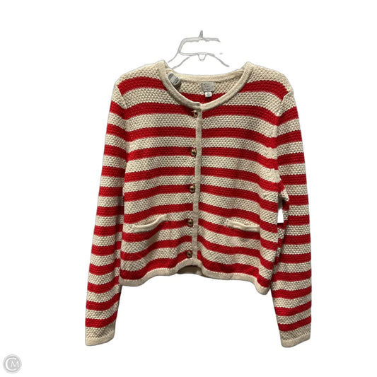 Sweater Cardigan By A New Day In Striped Pattern, Size: Xl
