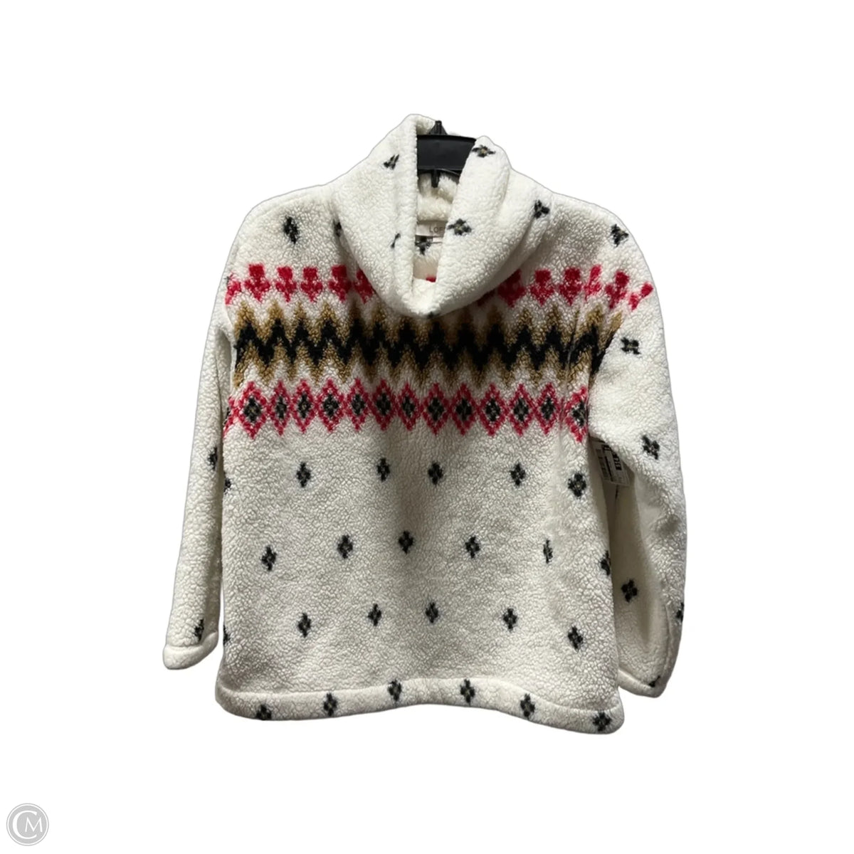 Sweatshirt Collar By Loft In White, Size: S