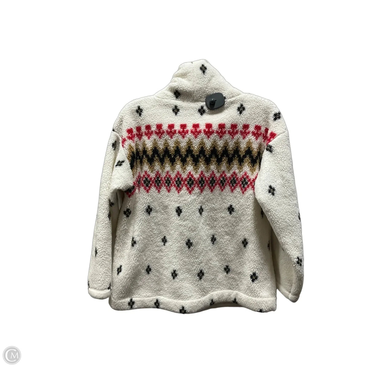 Sweatshirt Collar By Loft In White, Size: S