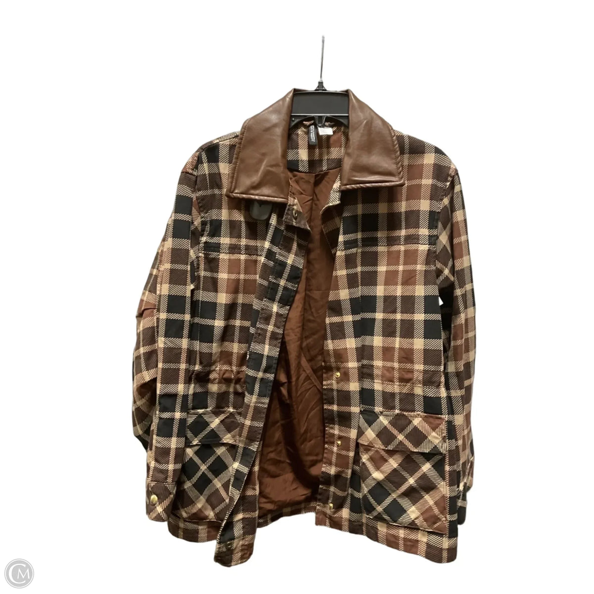 Jacket Other By Divided In Plaid Pattern, Size: Xs