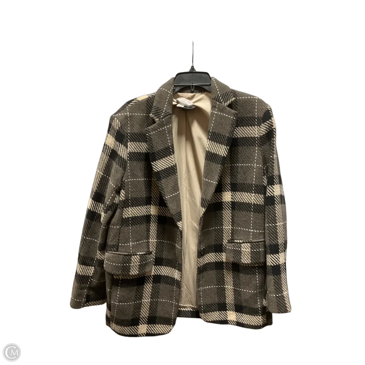 Blazer By H&m In Plaid Pattern, Size: S