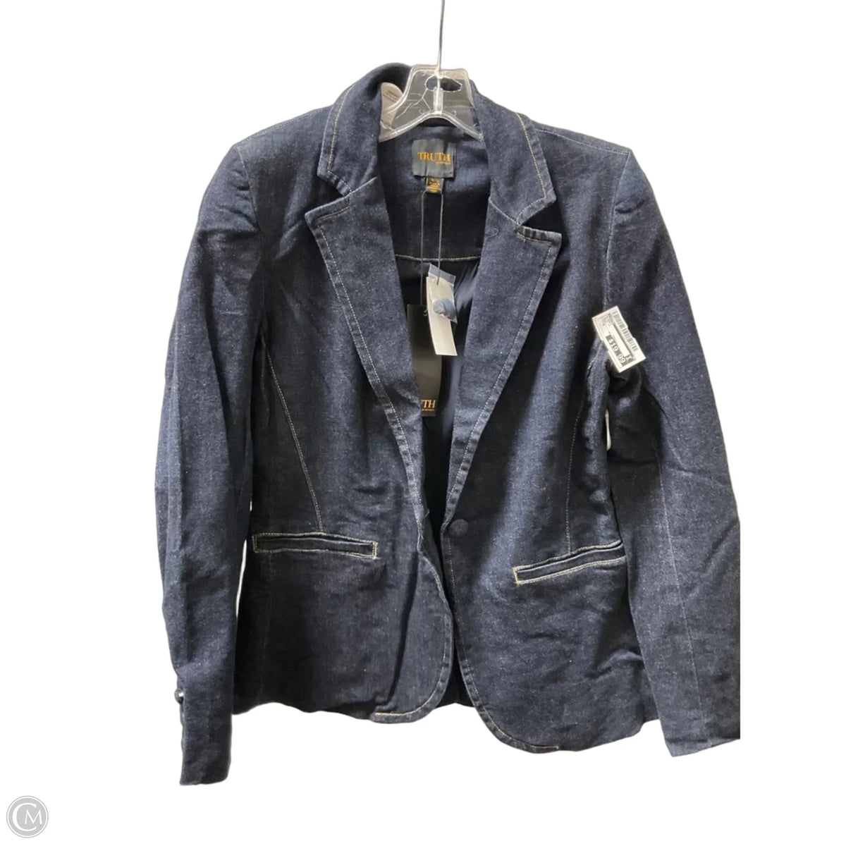 Blazer By Truth In Blue Denim, Size: M