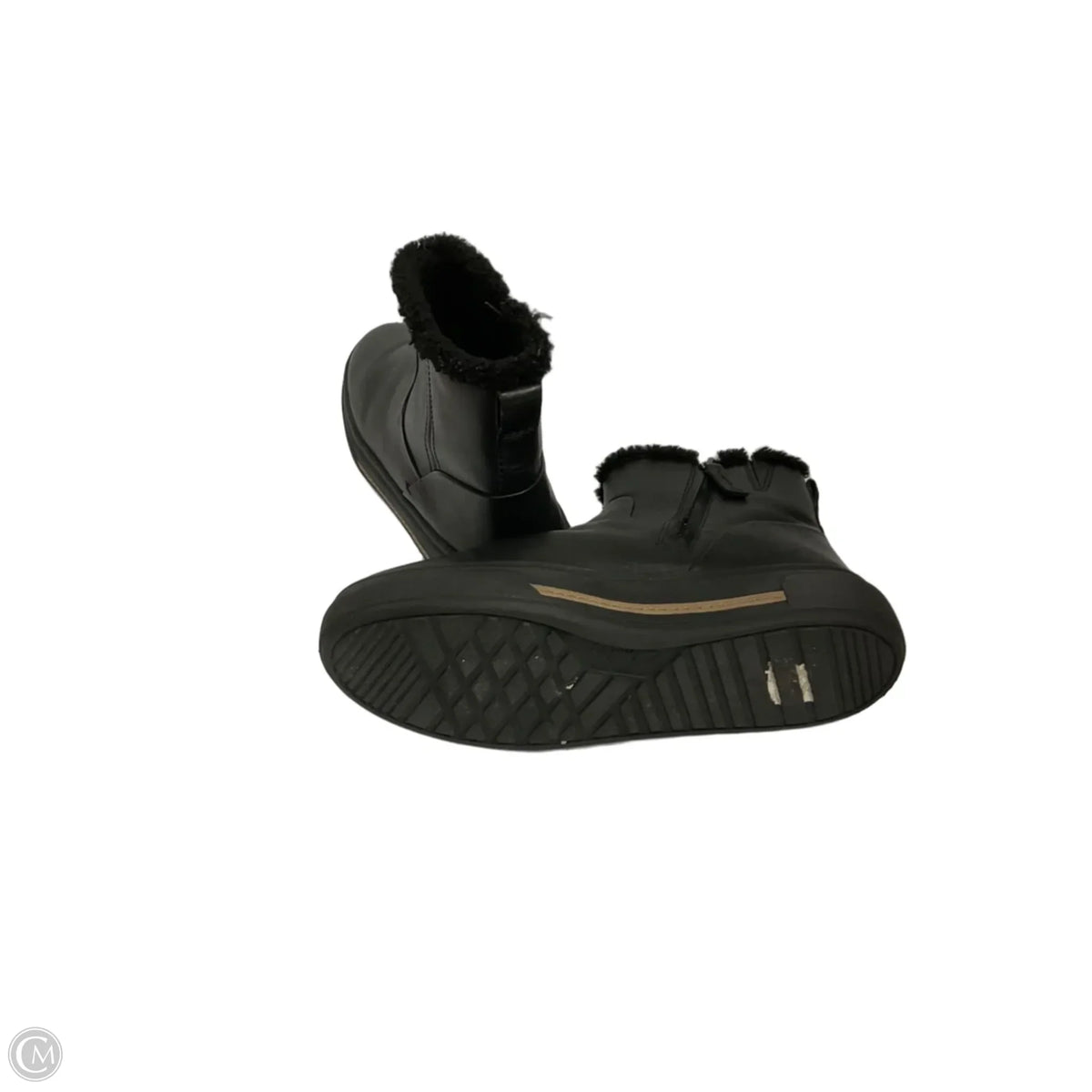 Boots Ankle Flats By Clarks In Black, Size: 9