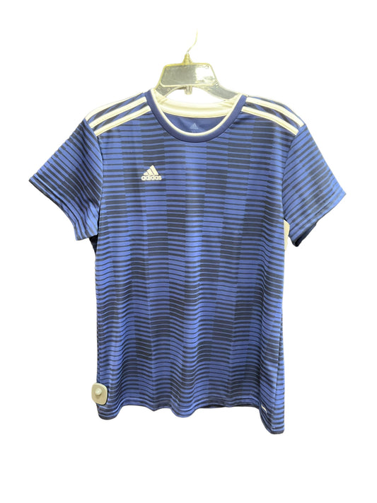 Navy Athletic Top Short Sleeve Adidas, Size Xl