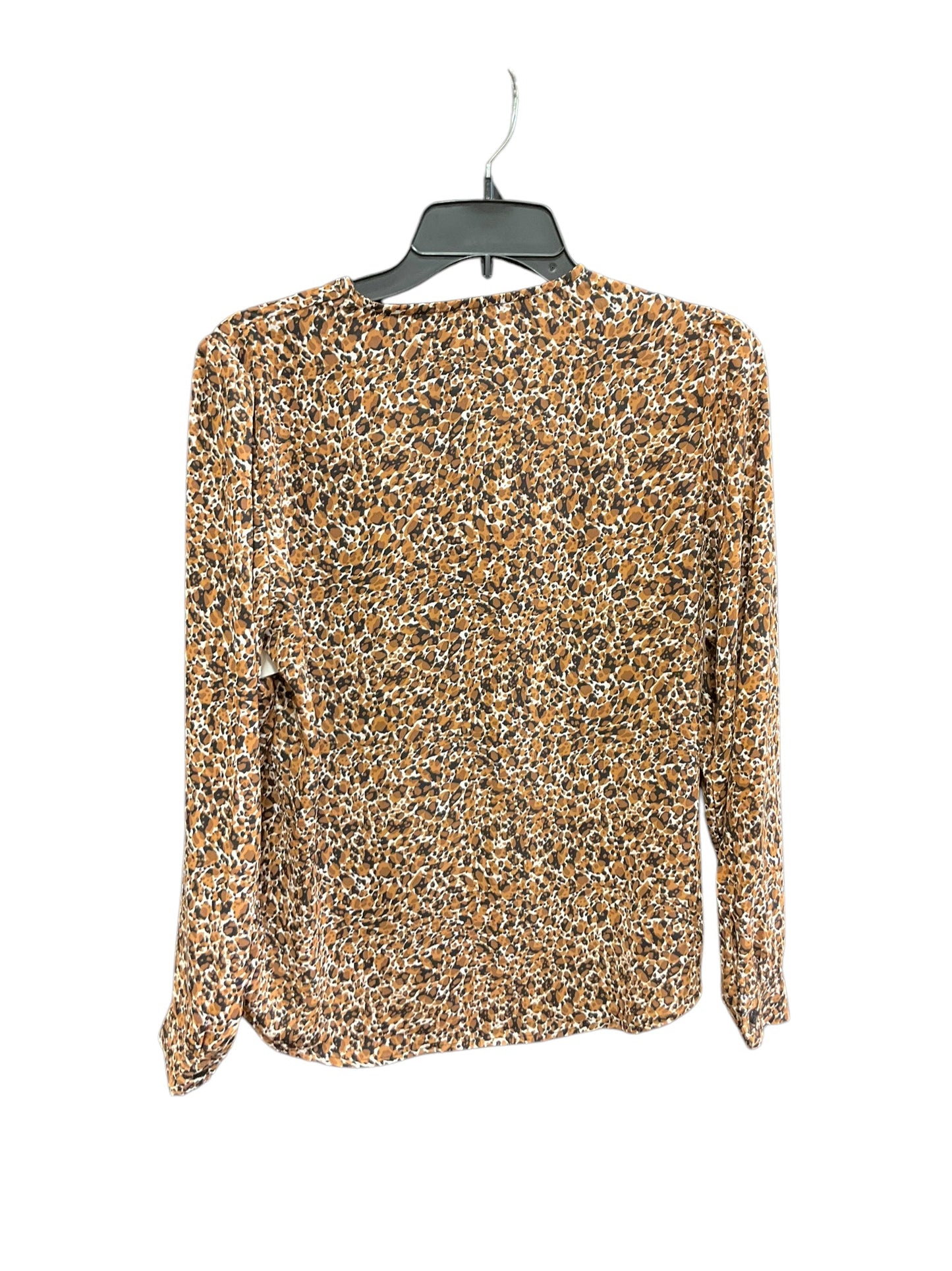 Top Long Sleeve By Jones New York In Animal Print, Size: S