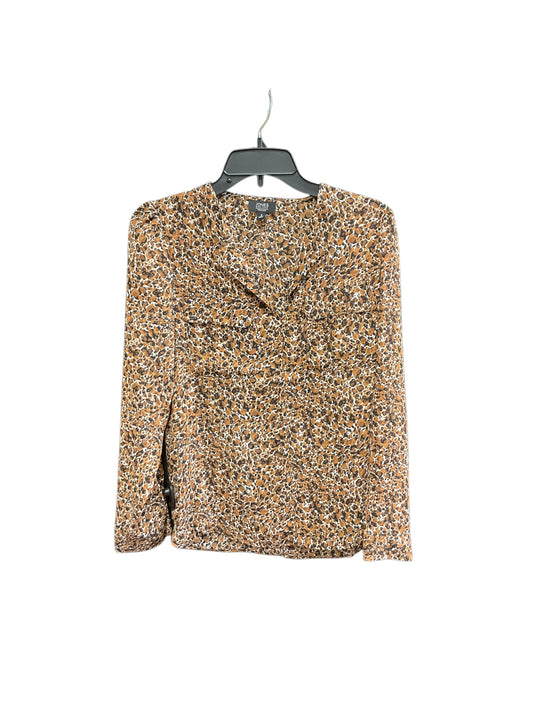 Top Long Sleeve By Jones New York In Animal Print, Size: S