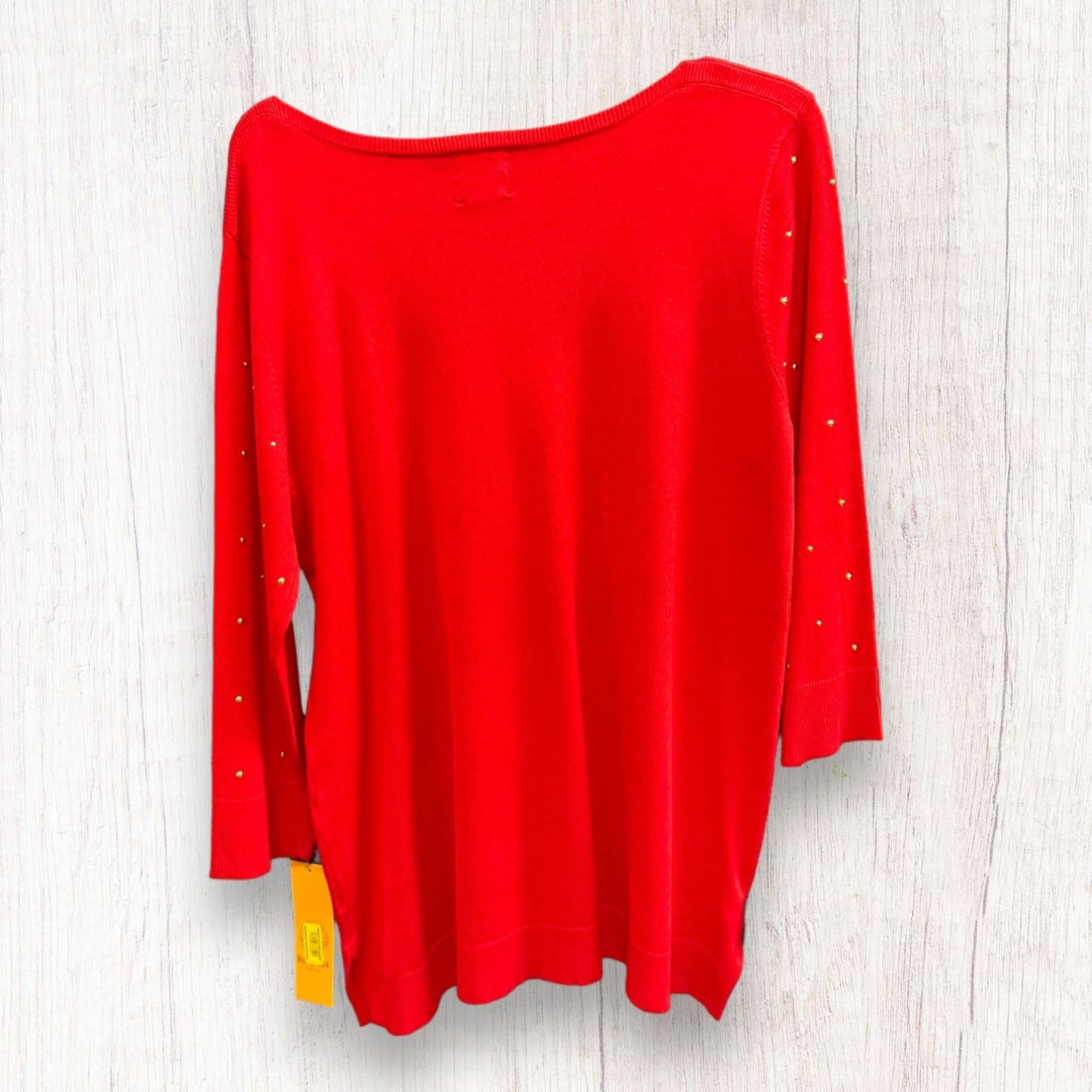 Red Top Long Sleeve Ruby Rd, Size L