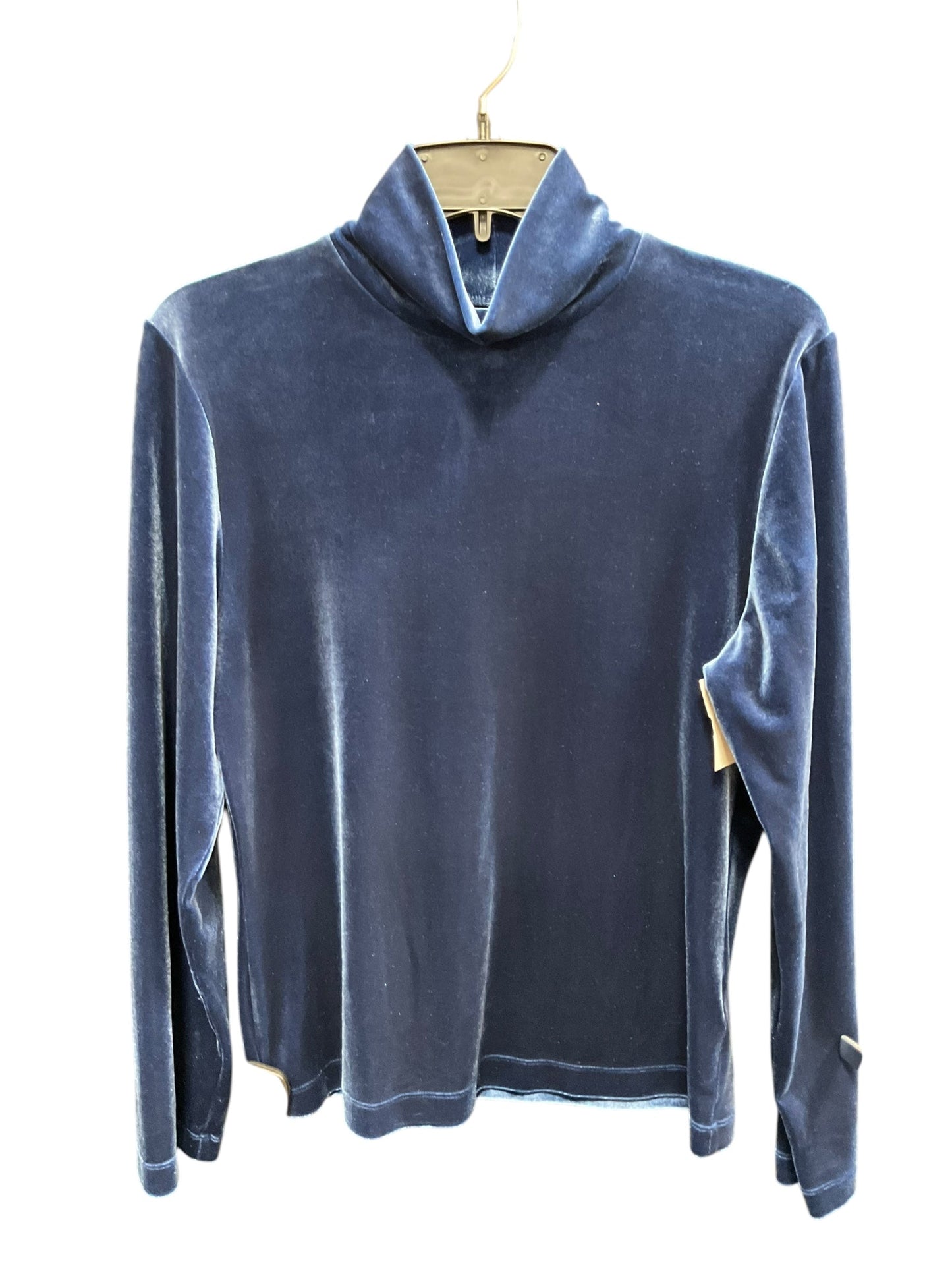 Top Long Sleeve By Lands End In Blue, Size: M