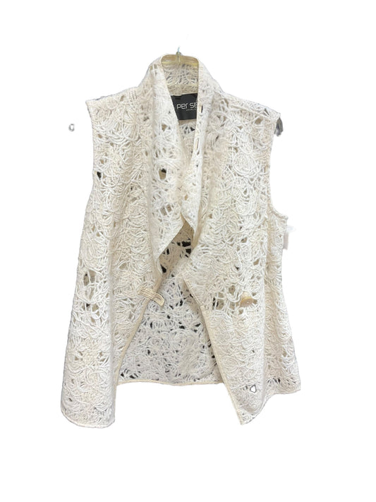 Vest Other By Per Se In Cream, Size: M