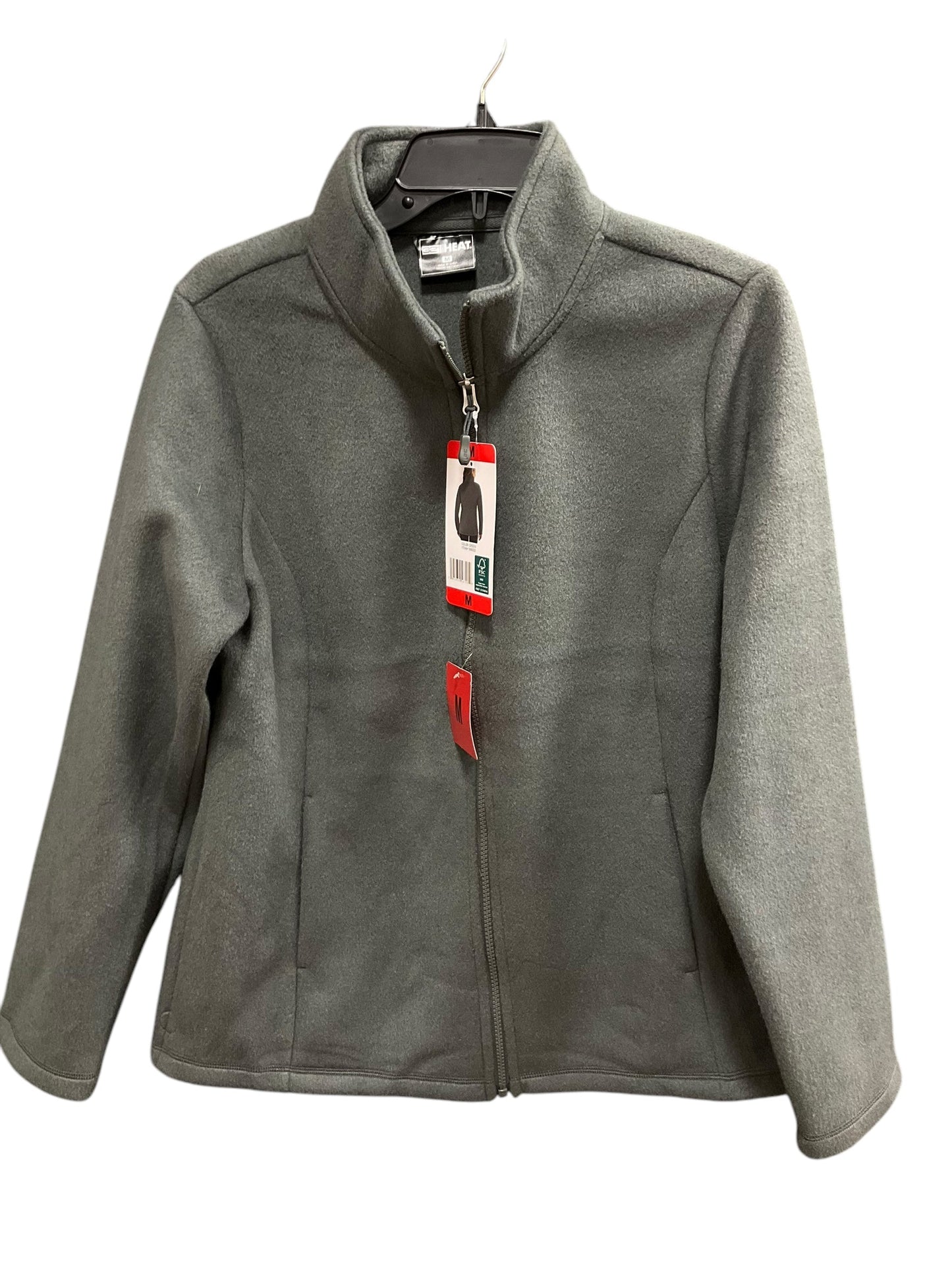 Jacket Fleece By 32 Degrees In Grey, Size: M