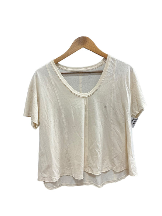 Tan Top Short Sleeve Basic American Eagle, Size S