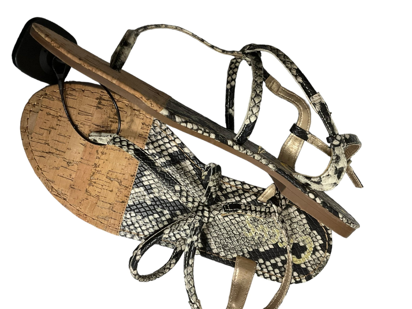 Snakeskin Print Sandals Flats Circus By Sam Edelman, Size 8.5
