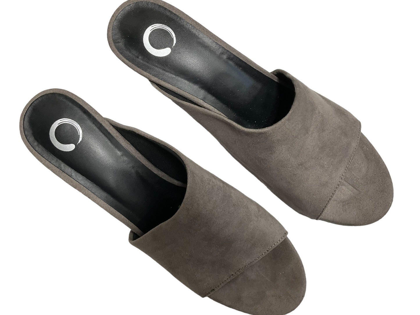 Grey Shoes Heels Block Clothes Mentor, Size 10