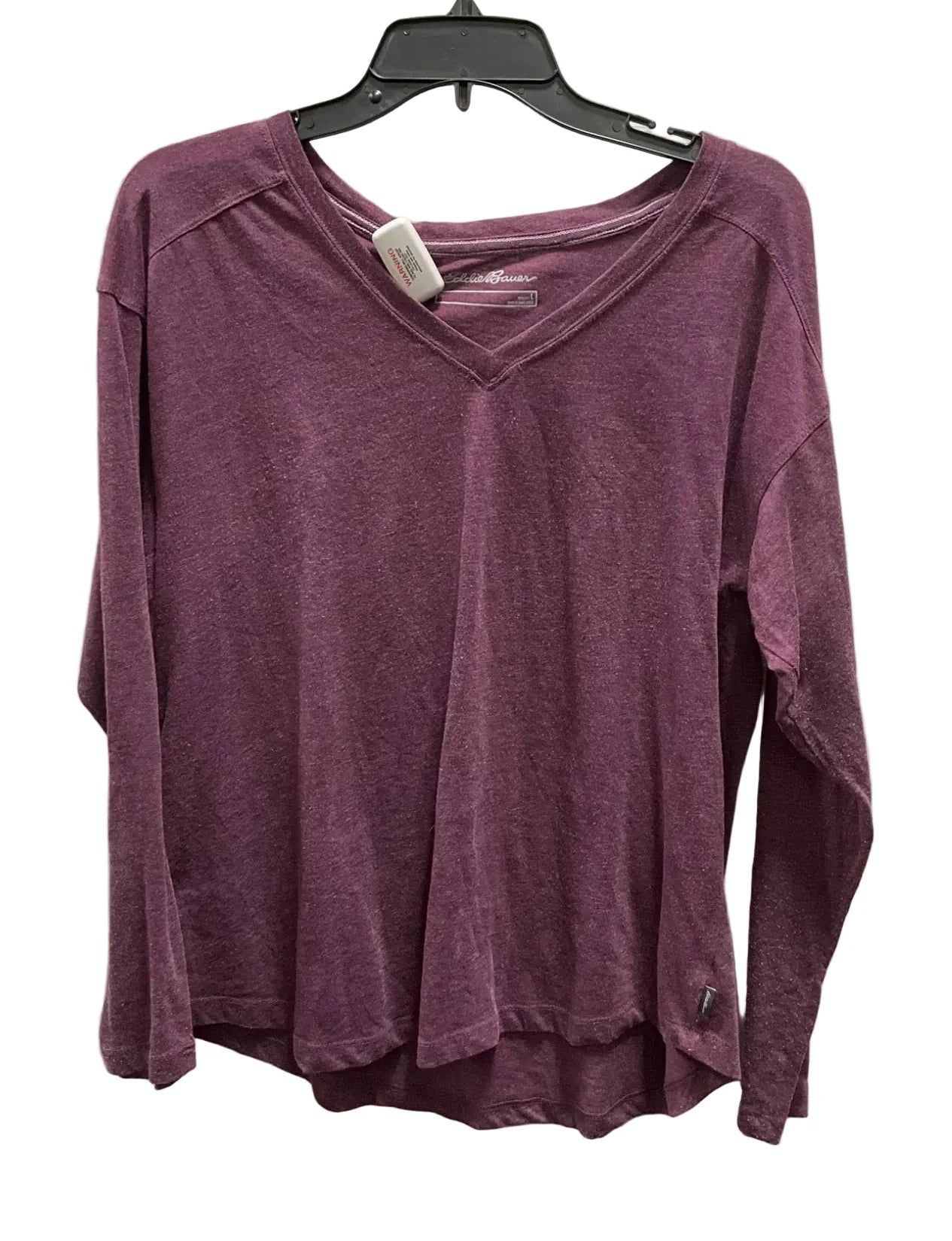 Top Long Sleeve Basic By Eddie Bauer In Purple, Size: L