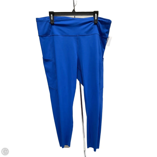 Athletic Leggings By Lululemon In Blue, Size: 18
