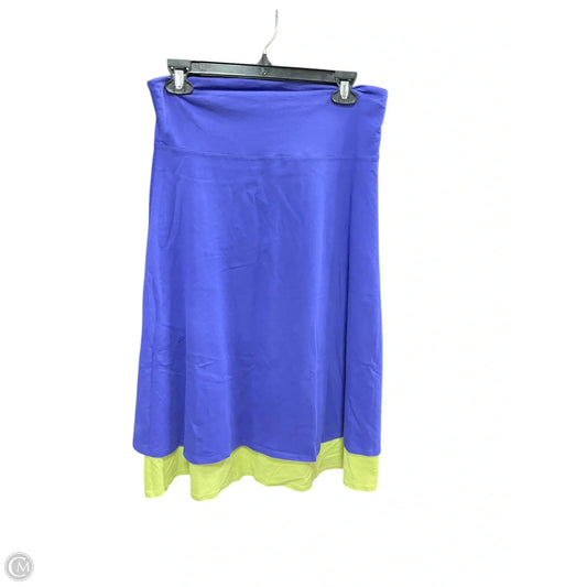 Athletic Skirt By Lululemon In Green & Purple, Size: 12