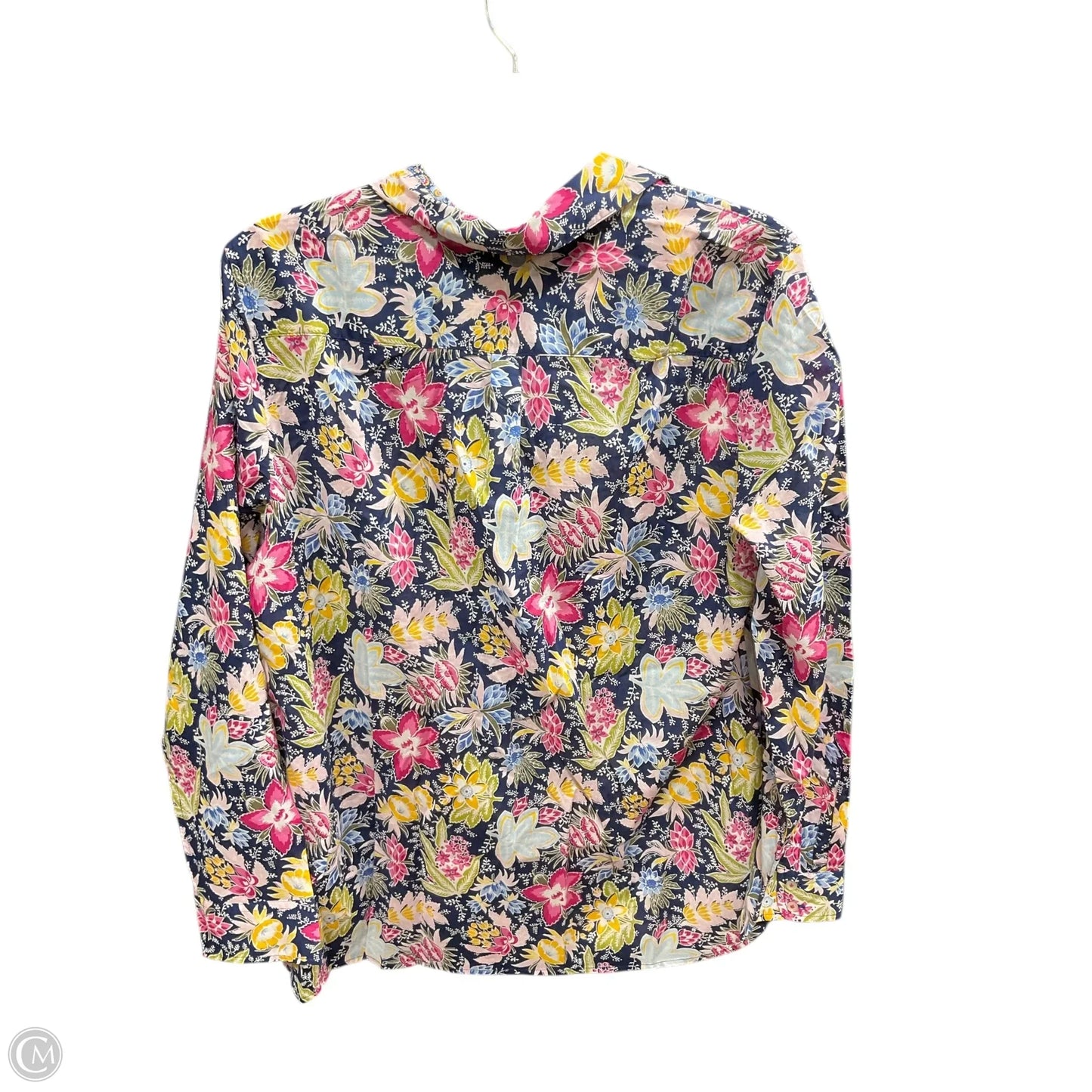 Blouse Long Sleeve By Talbots In Multi-colored, Size: L