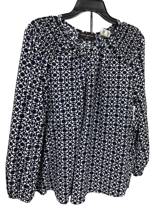 Top 3/4 Sleeve By Lane Bryant In Blue, Size: 14