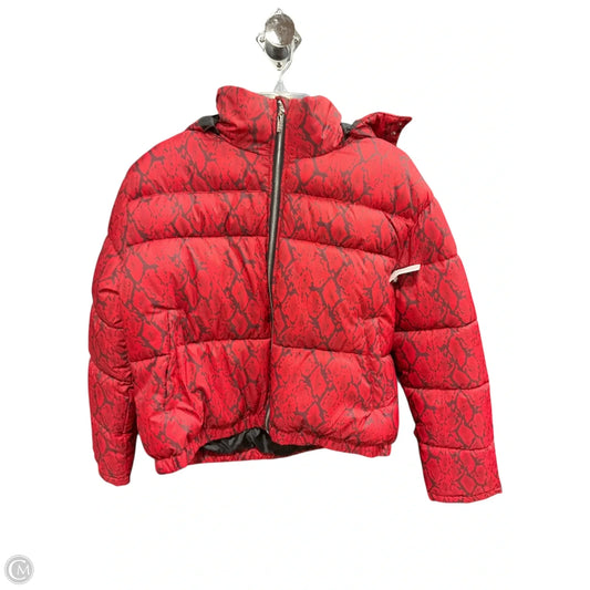 Coat Puffer & Quilted By Guess In Red, Size: L