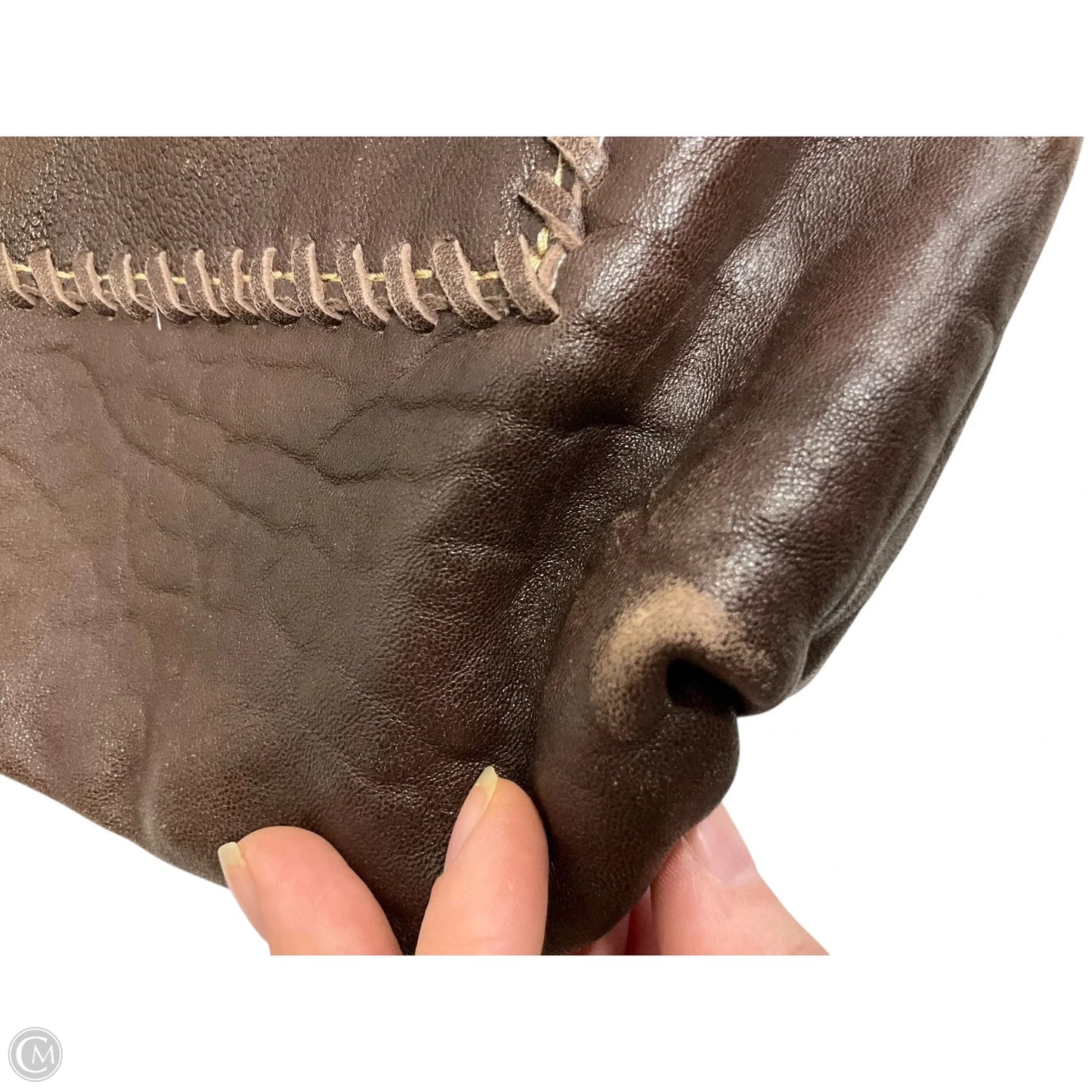 Handbag Leather By Myra, Size: Medium