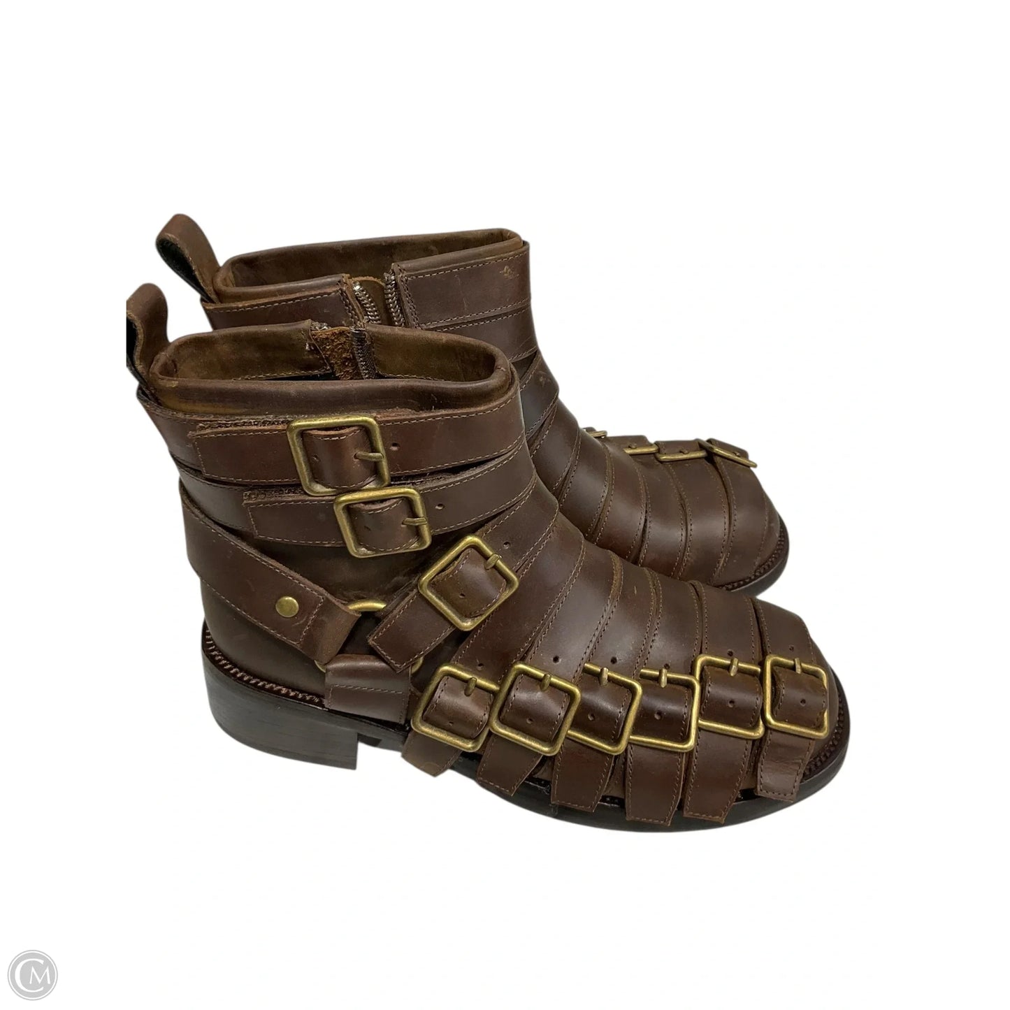 Boots Ankle Heels By Jeffrey Campbell In Brown, Size: 7