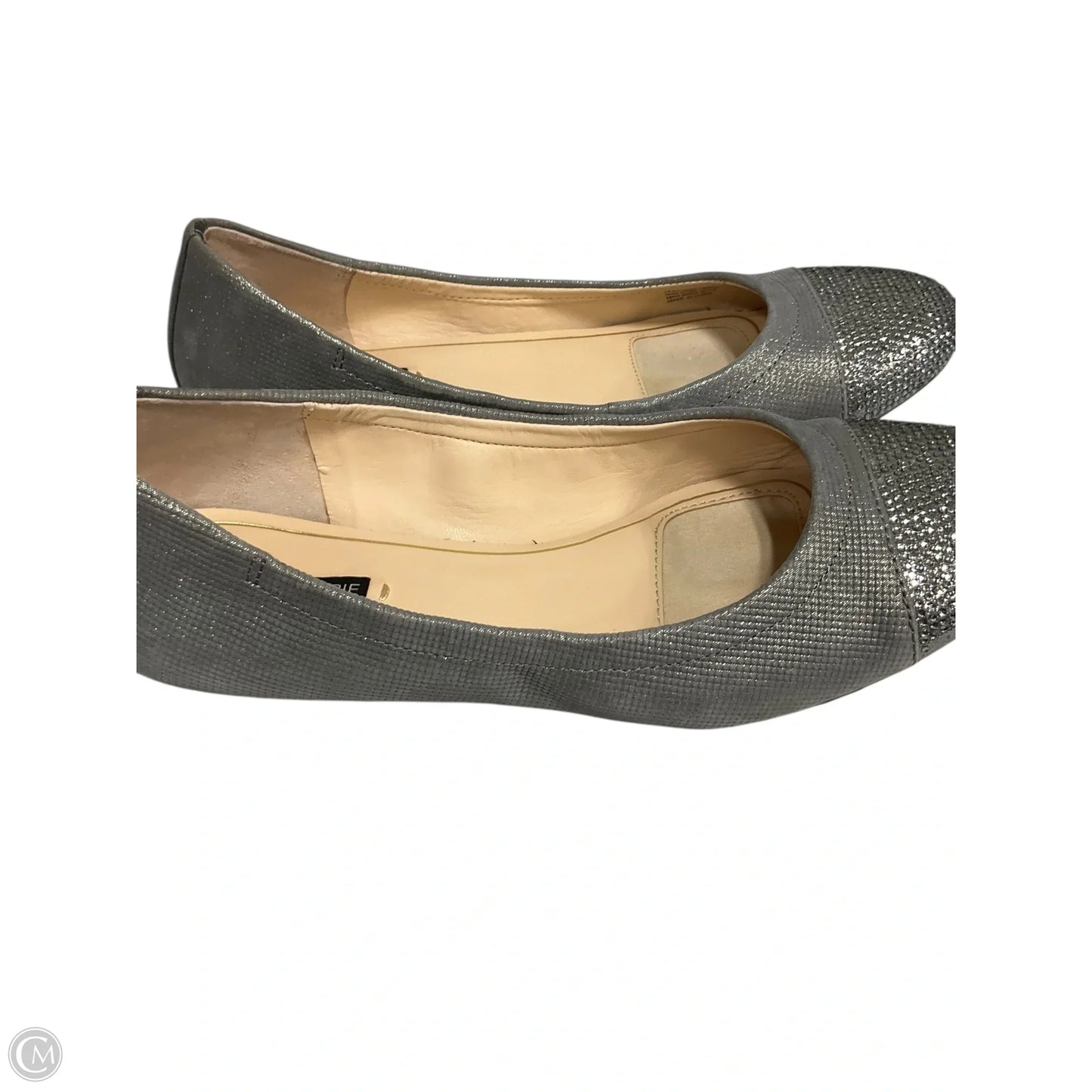 Shoes Flats By Alex Marie In Silver, Size: 6.5